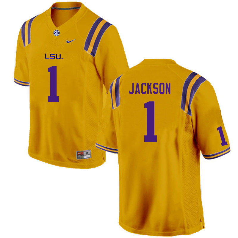 LSU Tigers #1 Donte Jackson College Football Jerseys Stitched Sale-Gold